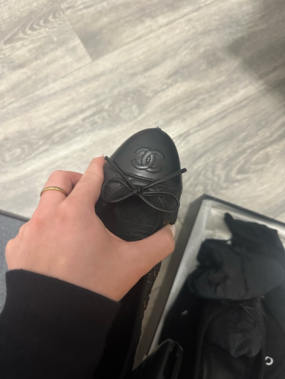 Chanel Quilted Ballet Flats Size 38 - Picture 14 of 14